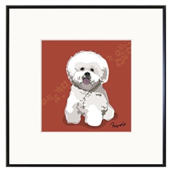 Framed Print: Bichon Frise