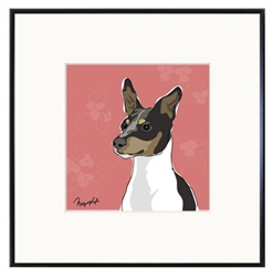 Framed Print: Rat Terrier