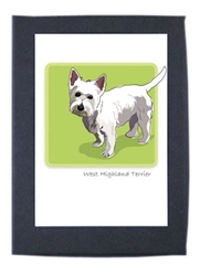 West Highland Terrier - Grrreen Boxed Note Cards