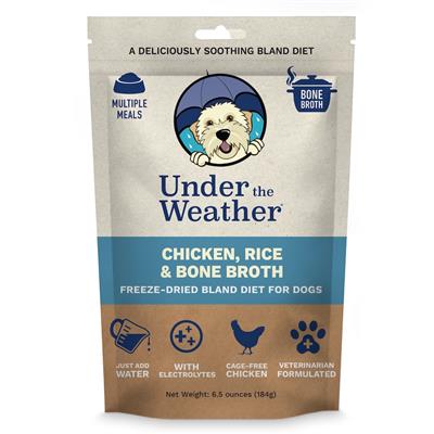 Chicken, Rice & Bone Broth Bland Diet for Dogs - 6.5oz - Multiple Meals Per Pouch