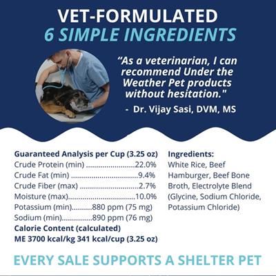 Hamburger, Rice & Bone Broth Bland Diet for Dogs - 6.5oz