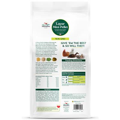 Manna Pro Layer Mini-Pellet, Non-GMO, 10lb
