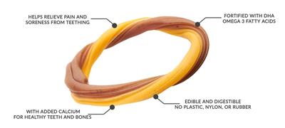 N-Bone® Puppy Teething Rings Blueberry & BBQ (6 PACK) 