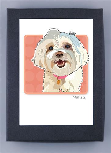 Maltese Smiling - Grrreen Boxed Notes