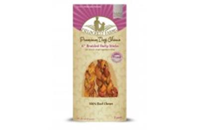 ETHICAL FIELDCREST FARMS BRAIDED BULLY STICKS 6IN 3PK