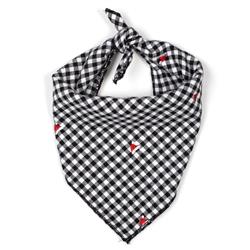 Check Santa Hats Tie Bandana