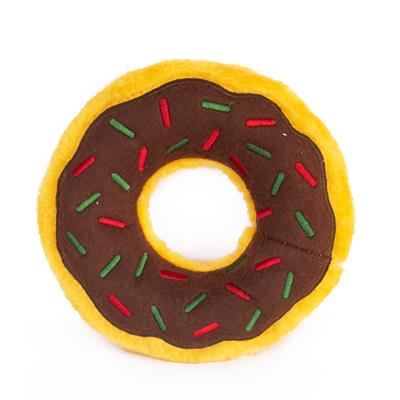 Plush Holiday Donutz - Gingerbread - Christmas Dog Toy