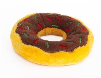 Plush Holiday Donutz - Gingerbread - Christmas Dog Toy