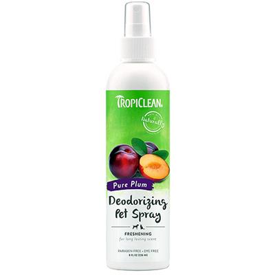 TROPICLEAN DOG DEODORIZING SPRAY PLUM 8 OZ.
