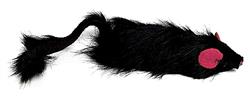 Spot Shaggy Plush Ferret Rattle And Catnip Cat Toy Black 11 In Large