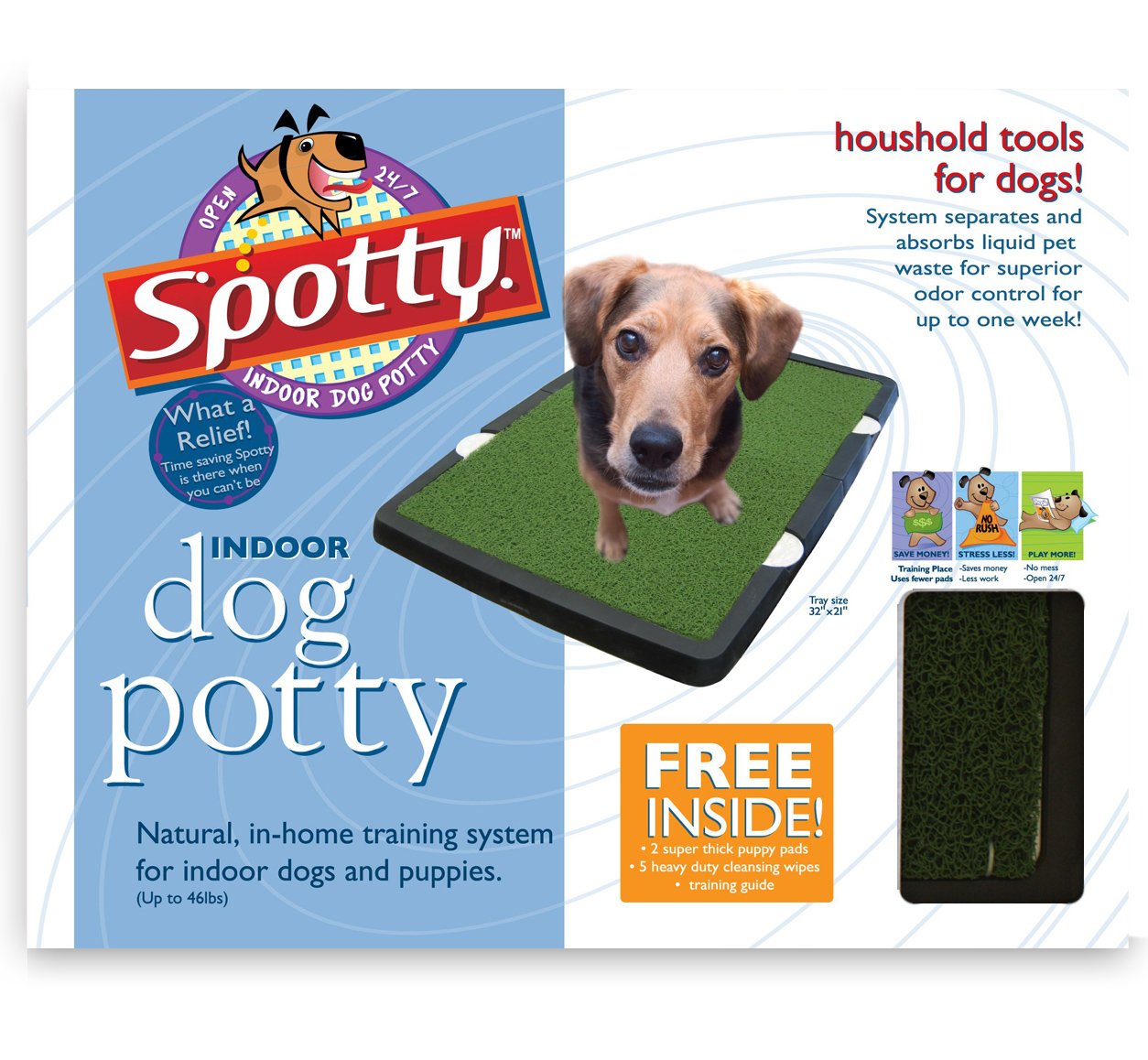 Spotty Indoor Potty Pad, House Training Pet Puppy Dog Artificial Grass