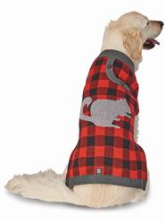 Jackson Squirrel Sweater in Black / Red