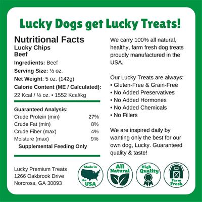 LUCKY CHIPS BEEF DOG TREAT
