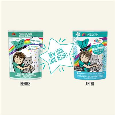 BFF Cat Omg Chicken & Tuna Dinner in Gravy 2.8oz. (Case Of 12)