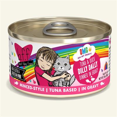 BFF Cat Omg Tuna & Duck Dilly Dally Dinner in Gravy 2.8oz. (Case Of 12)