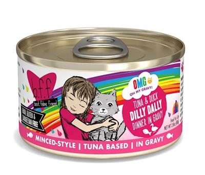 BFF Cat Omg Tuna & Duck Dilly Dally Dinner in Gravy 5.5oz. (Case Of 8)