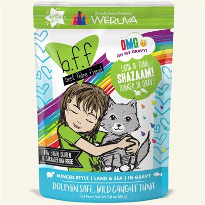 BFF Cat Omg Shazaam! Lamb & Tuna Dinner in Gravy 2.8oz. (Case Of 12)