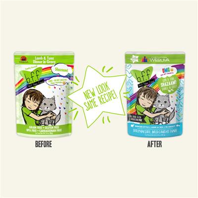 BFF Cat Omg Shazaam! Lamb & Tuna Dinner in Gravy 2.8oz. (Case Of 12)