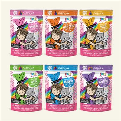 BFF Cat Omg Rainbow Á Gogo Variety Pack Dinner in Gravy 3oz. (Case Of 12)