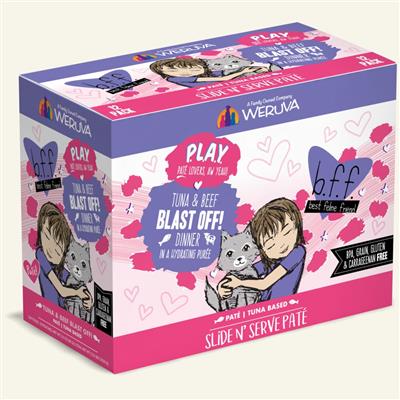 BFF Cat Play Tuna & Beef Blast Off! Dinner 3oz.(Case Of 12)