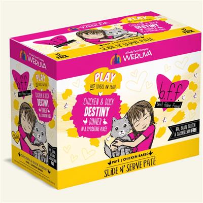 BFF Cat Play Chicken & Duck Destiny Dinner 3oz. (Case Of 12)