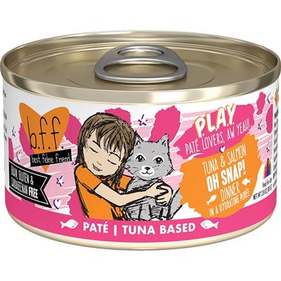 BFF Cat Play Tuna & Salmon Oh Snap! Dinner 2.8oz. (Case Of 12)