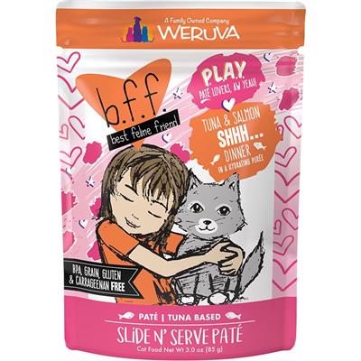 BFF Cat Play Shhh Tuna 3oz. Pouch (Case of 12)