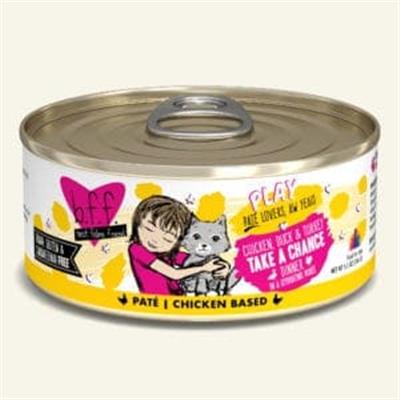 BFF Cat Play Chicken, Duck & Turkey Take a Chance Chicken, Duck & Turkey Dinner 5.5oz. (Case Of 8)