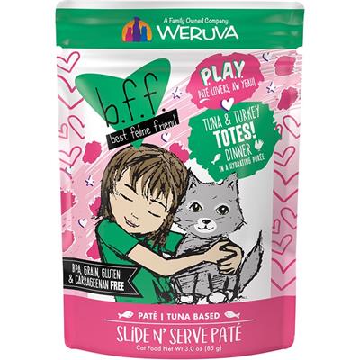 BFF CAT PLAY TOTES TUNA 3 OZ. POUCH (Case of 12)