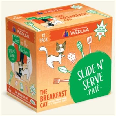 Cats In The Kitchen Slide N' Serve The Breakfast Cat Chicken & Pumpkin Dinner 3oz. Pouch (Case Of 12)