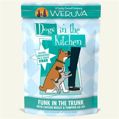 Dogs In The Kitchen Dog Funk In Trunk With Chicken & Pumpkin 2.8Oz. Pouch (Case Of 12)