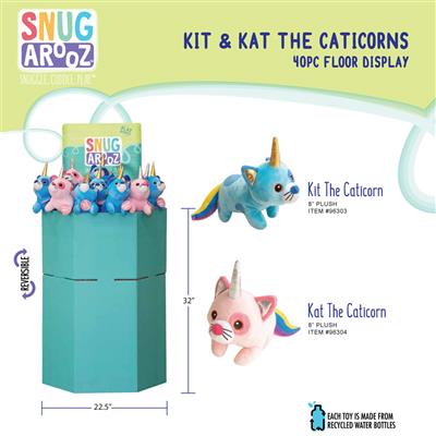 Kit & Kat the Caticorn 40pc Floor Display