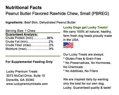 Peanut Butter Basted Beefhide - Regular