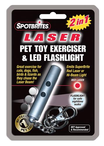Spot Laser Original 2 In 1 Dog Toy Laser Toy Silver One Size