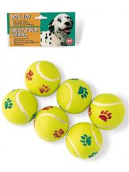 Spot Tennis Ball Dog Toy Assorted 6 Pack 2.5 In