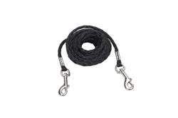 Coastal Poly Petite Dog Tie Out Black 5-32 In X 10 Ft