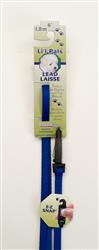 Lil Pals Nylon Dog Leash With E-Z Snap Blue 3-8 In X 6 Ft