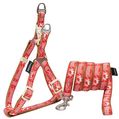 Touchdog 'Funny Bone' Tough Stitched Dog Harness and Leash