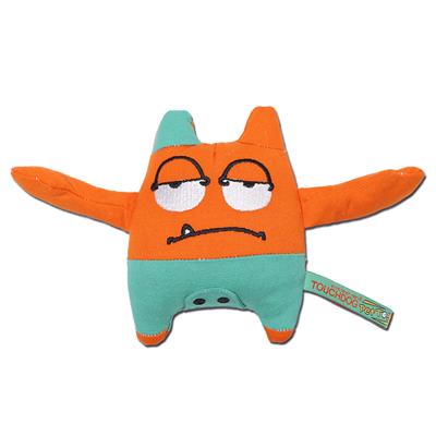 Touchdog Cartoon Sleepy Monster Plush Dog Toy