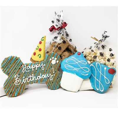 Pet Life 6 Piece 'Happy Birthday' Dog Biscuits and Treats Gift Set