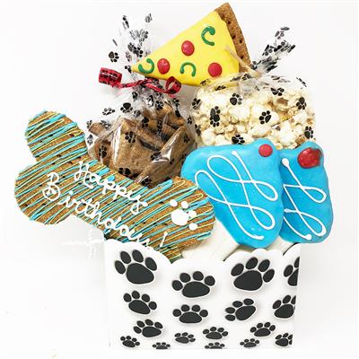 Pet Life 6 Piece 'Happy Birthday' Dog Biscuits and Treats Gift Set