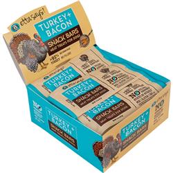 Etta Says Dog Meat Snack Bar Turkey & Bacon 1.5 Oz. 12 Count
