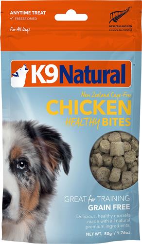 K9 Natural Dog Freeze Dried Bites Chicken 1.76 Oz.