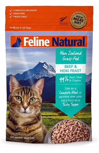 K9 Natural Feline Freeze Dried Beef Hoki 11 Oz.