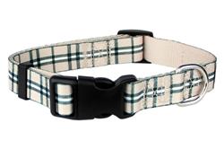 Khaki Scottish Plaid Dog Collar / Leash