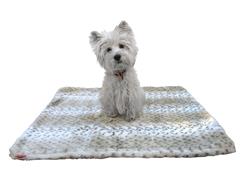 Medium Mat, Sno Leopard All Plush