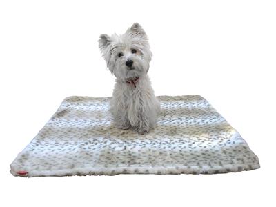Medium Mat, Sno Leopard All Plush