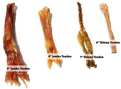 6" Skinny Beef Tendon - Bulk