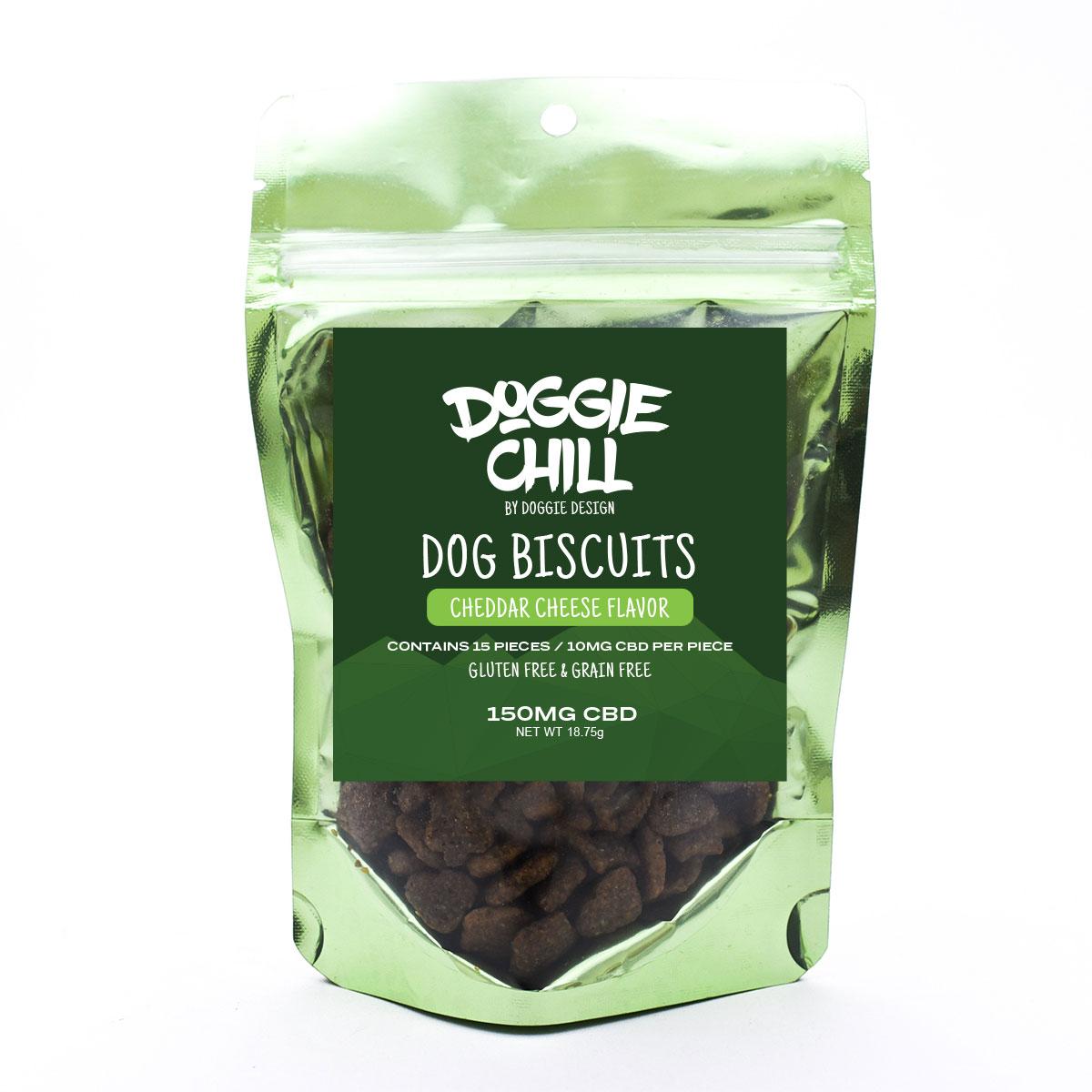 Doggie Chill GrainFree CBD Dog Biscuits Cheddar Cheese