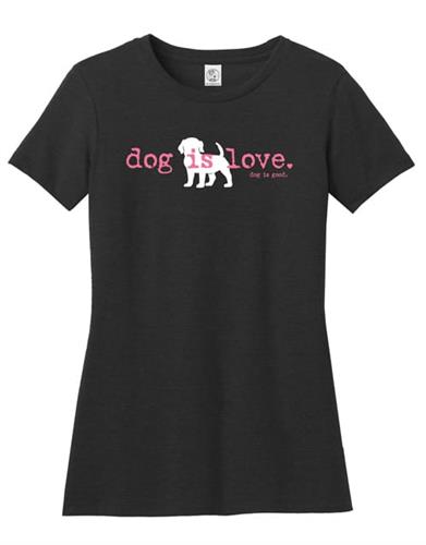 T-shirt: Dog is Love (women’s short sleeve)